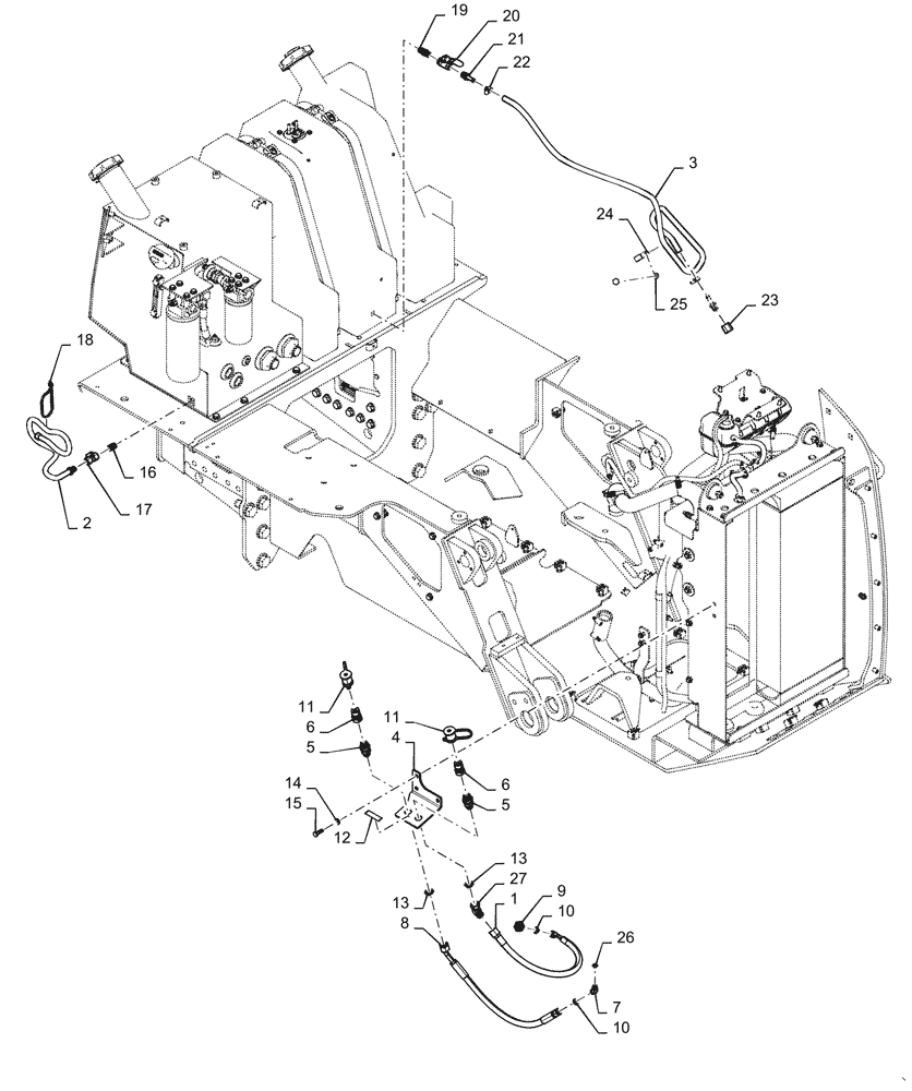Схема запчастей Case 850M WT/LGP - (10.400.BE[01]) - DRAIN ECOLOGY (10) - ENGINE