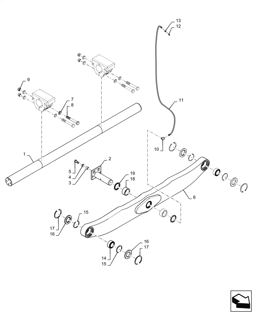 Схема запчастей Case 2050M XLT - (25.400.AR[01]) - SUSPENSION NARROW BSN: NFDC20092 (25) - FRONT AXLE SYSTEM
