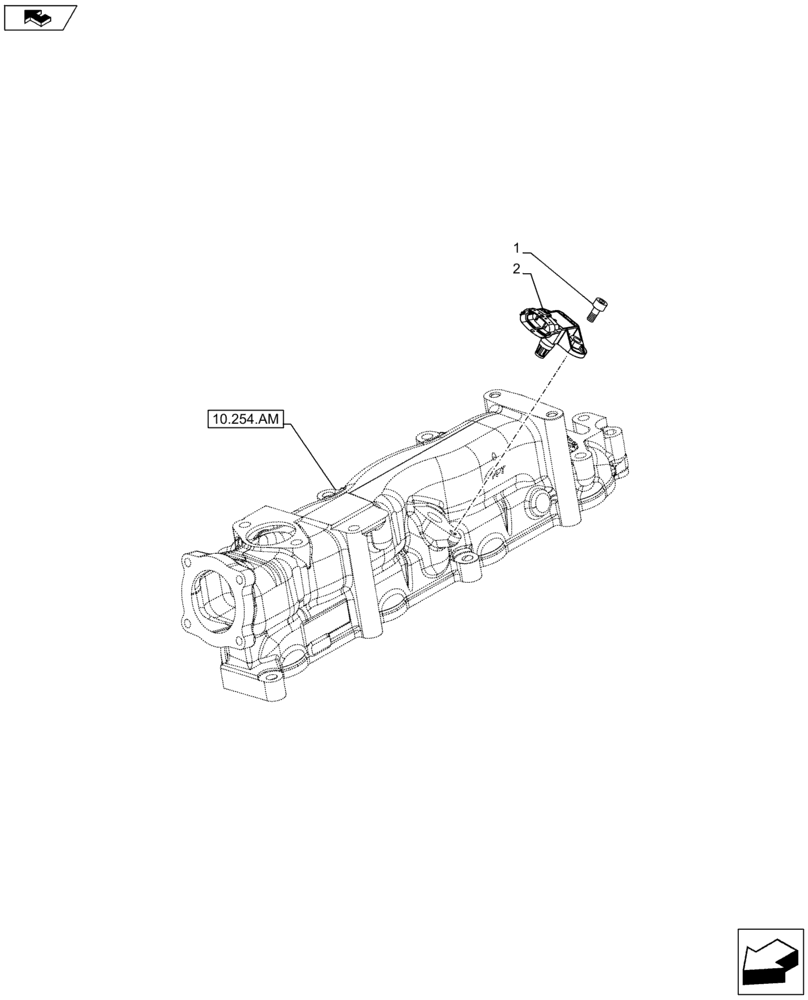 Схема запчастей Case F5HFL413G A001 - (55.014.AD) - AIR INTAKE, SENSOR (55) - ELECTRICAL SYSTEMS