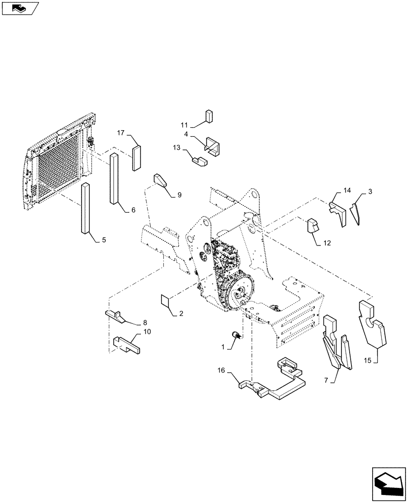 Схема запчастей Case SV185 - (90.105.CU[01]) - INSULATION, SOUNDPROOFING, CAB EURO (90) - PLATFORM, CAB, BODYWORK AND DECALS