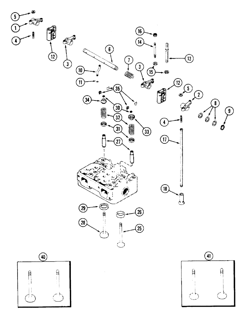 Схема запчастей Case 475 - (014) - VALVE MECHANISM, 336BD DIESEL ENGINE (10) - ENGINE