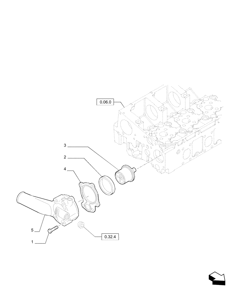 Схема запчастей Case F2CE9684P E033 - (0.32.6) - TEMPERATURE CONTROL (THERMOSTAT) 