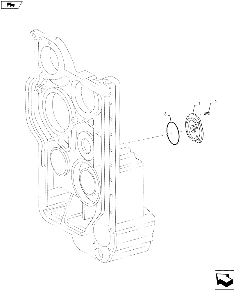 Схема запчастей Case 1221F - (41.206.AG) - EMERGENCY, STEERING ASSY (41) - STEERING