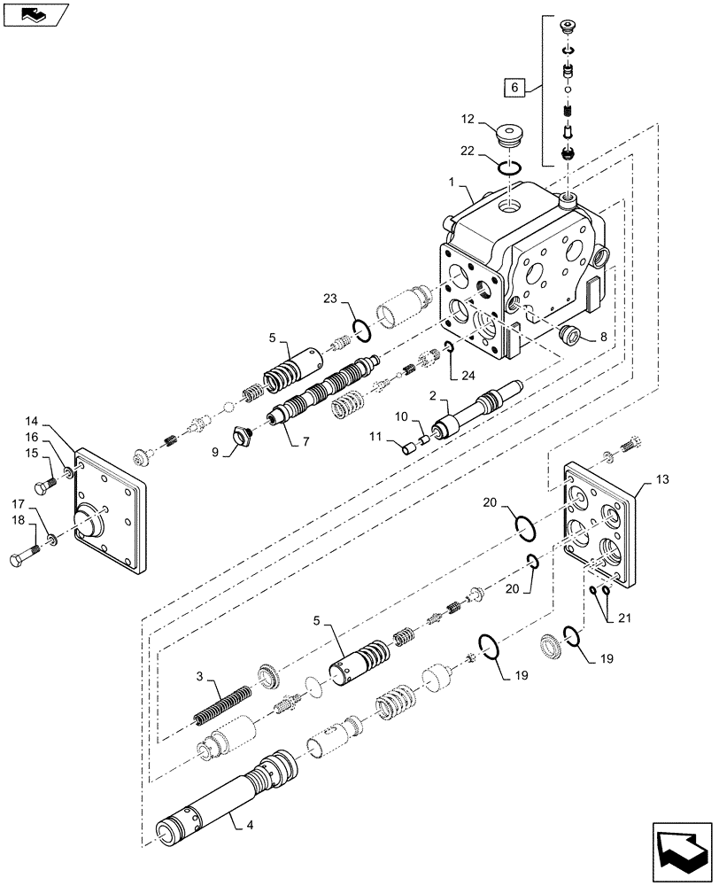 Схема запчастей Case 1221F - (35.600.AI) - FLUID, AMPLIFIER (35) - HYDRAULIC SYSTEMS