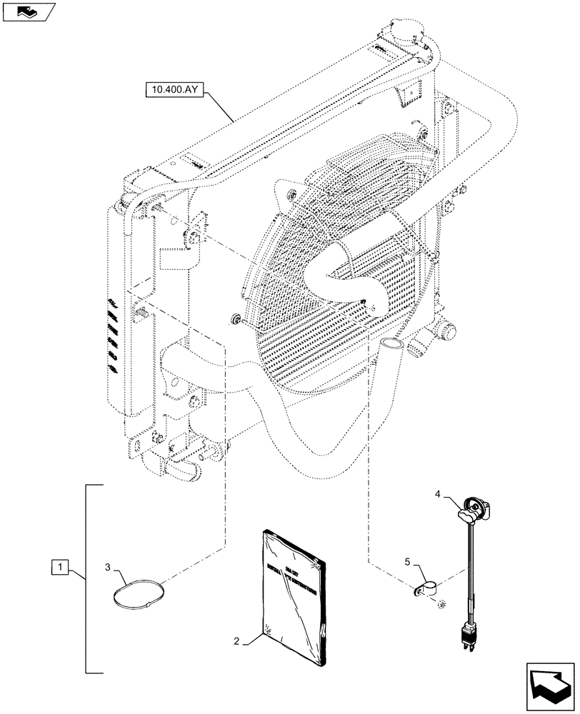 Схема запчастей Case SR150 - (88.010.02) - DIA KIT, BLOCK HEATER 230V ISM EURO (88) - ACCESSORIES