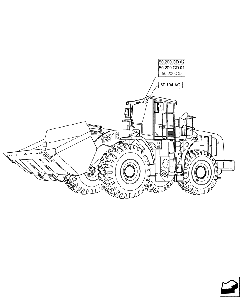 Схема запчастей Case 1221F - (50.000.00) - SECTION INDEX - CAB CLIMATE CONTROL (50) - CAB CLIMATE CONTROL