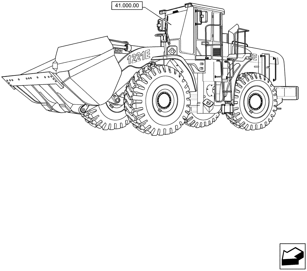 Схема запчастей Case 1221F - (00.000.41) - PICTORIAL INDEX - STEERING (00) - GENERAL & PICTORIAL INDEX