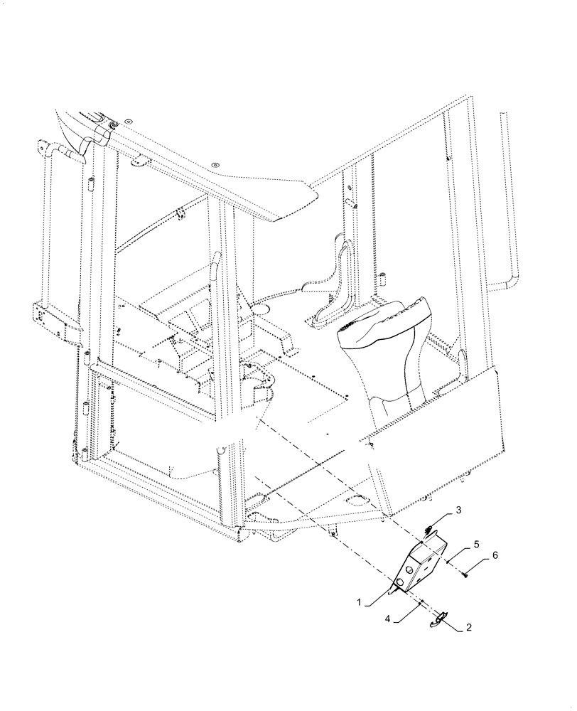 Схема запчастей Case 921F - (90.160.CF) - CONSOLE ACCESS COVER (90) - PLATFORM, CAB, BODYWORK AND DECALS
