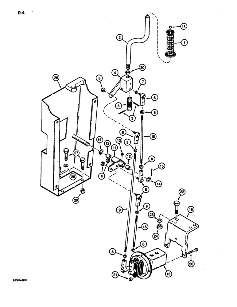 Схема запчастей Case 1187C - (9-04) - HAND LEVER CONTROLS (09) - CHASSIS