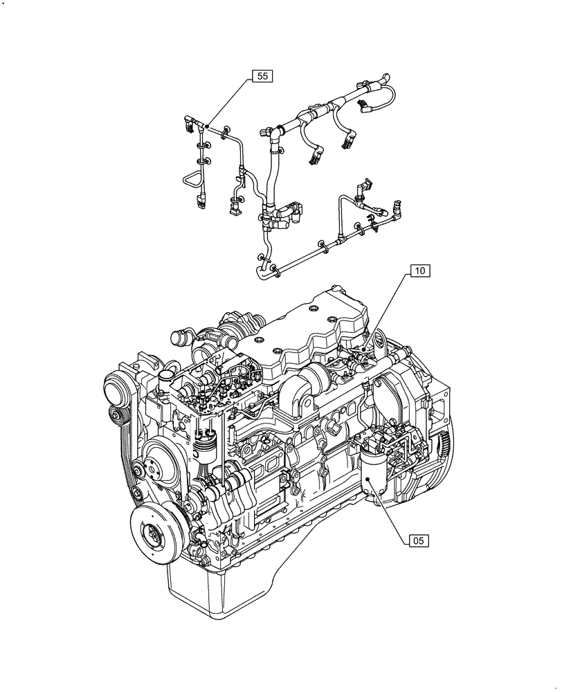 Схема запчастей Case F4HFE613J A017 - (00.000.00) - PICTORIAL INDEX - MAIN SECTIONS (00) - GENERAL & PICTORIAL INDEX