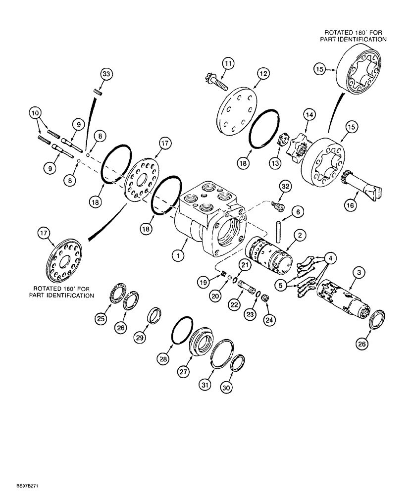 Схема запчастей Case 580SL - (5-010) - STEERING CONTROL VALVE (05) - STEERING