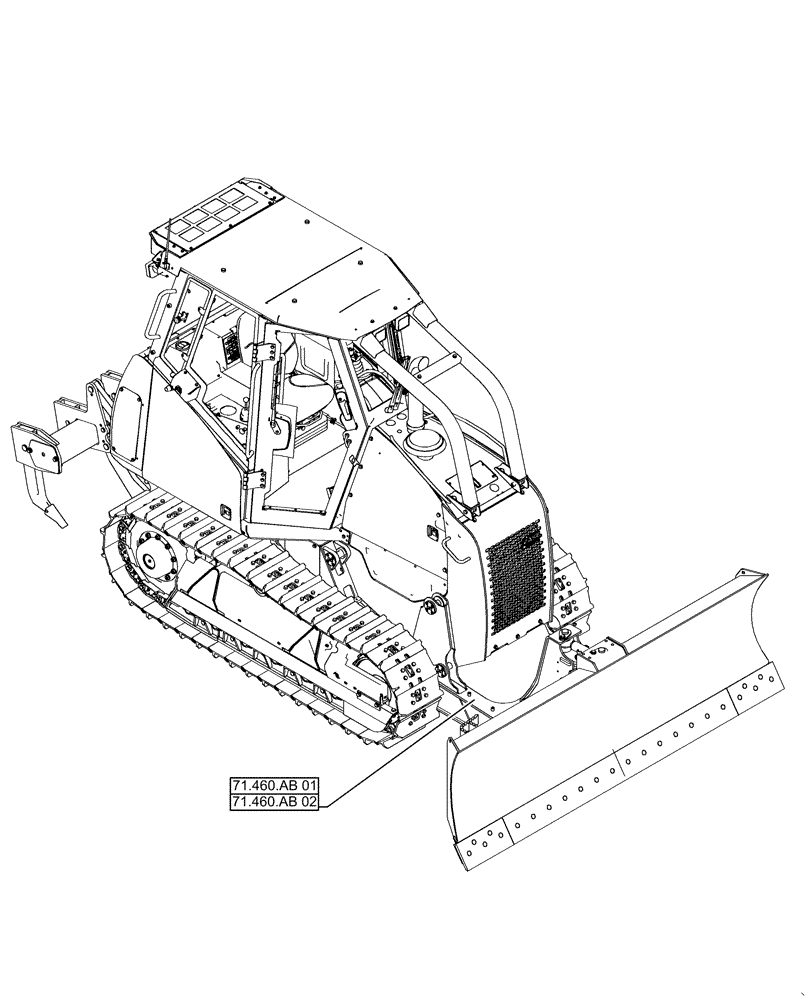 Схема запчастей Case 2050M LT - (00.000.71[01]) - PICTORIAL INDEX - GREASE PLUMBING (00) - GENERAL & PICTORIAL INDEX