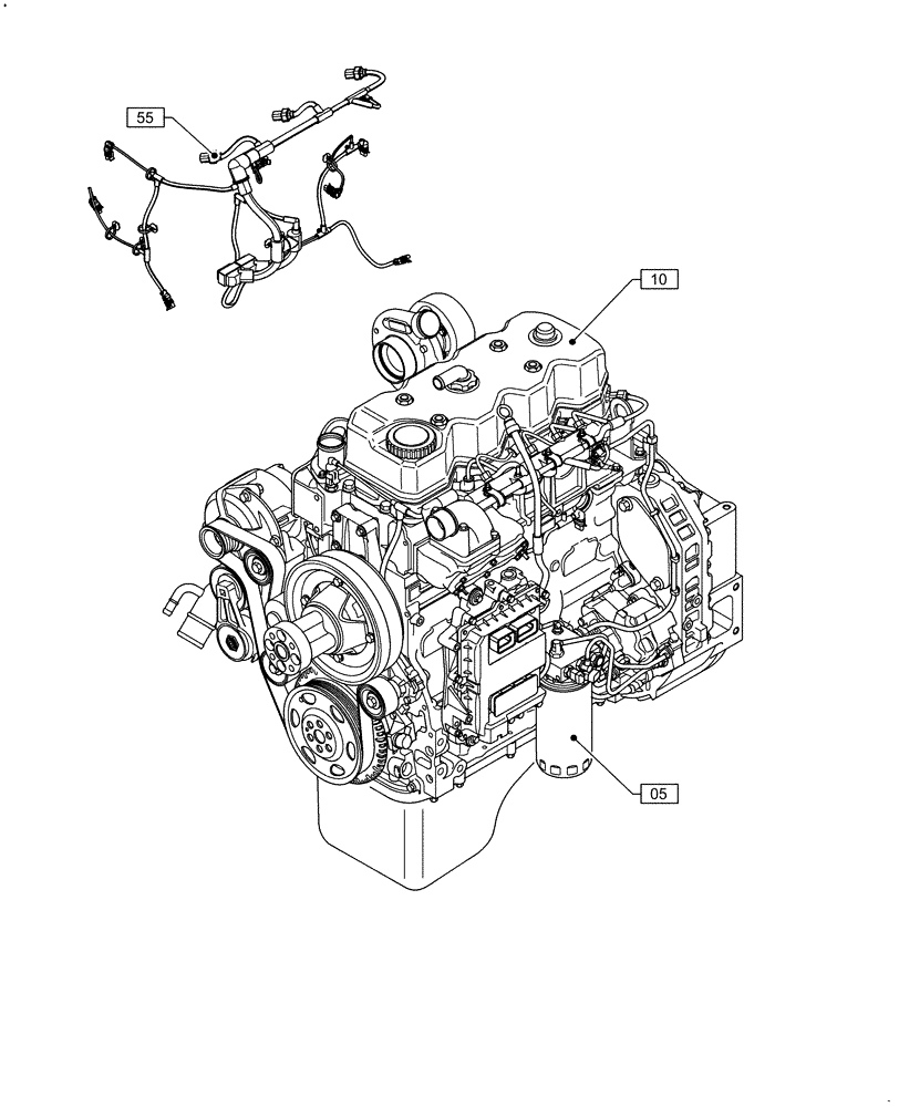 Схема запчастей Case F4HFE413E A002 - (00.000.00) - PICTORIAL INDEX - MAIN SECTIONS (00) - GENERAL & PICTORIAL INDEX