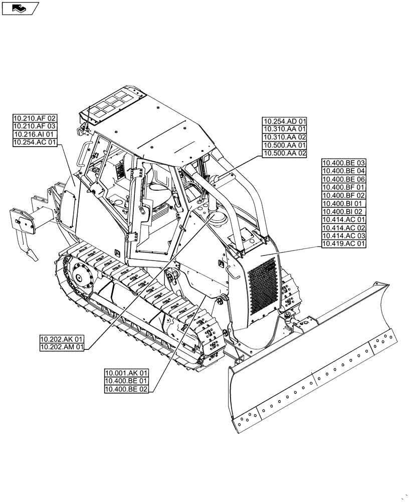 Схема запчастей Case 2050M LT - (10.000.00[01]) - PICTORIAL INDEX - ENGINE (10) - ENGINE