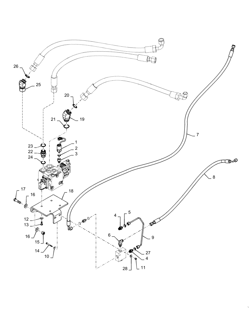 Схема запчастей Case 921F - (41.200.AT[07]) - STANDARD STEERING WITH JOYSTICK (41) - STEERING