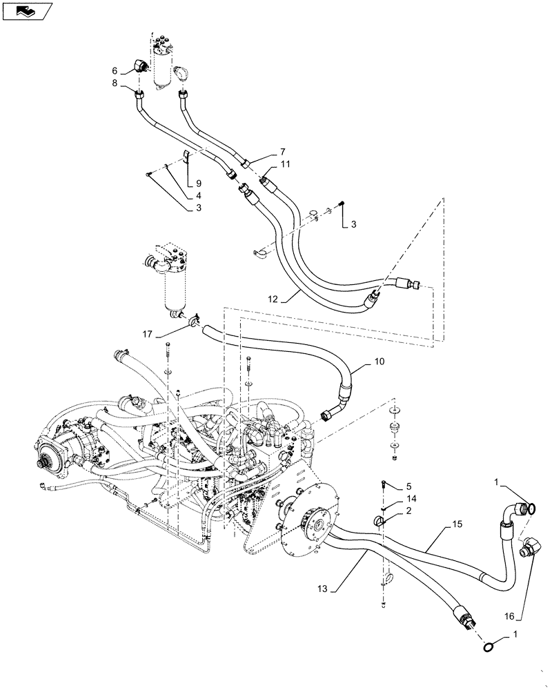 Схема запчастей Case 1150M LT - (29.218.AO[04]) - HYDROSTATIC PUMP (29) - HYDROSTATIC DRIVE