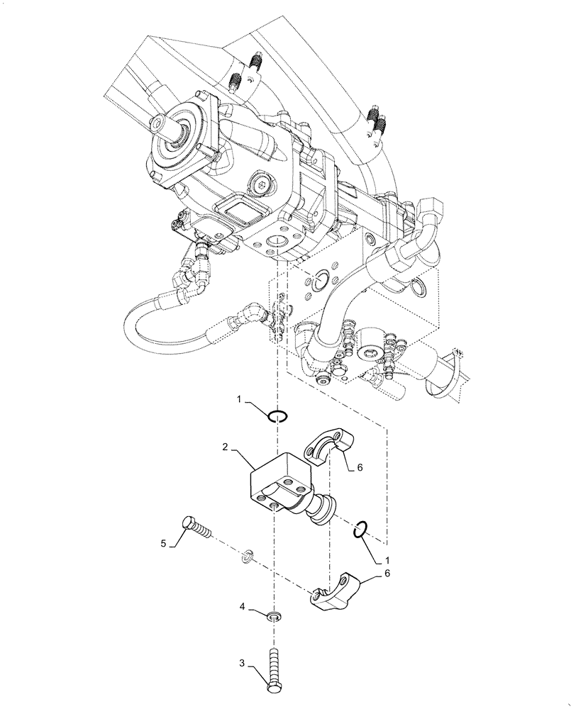 Схема запчастей Case 921F - (41.200.BY[04]) - PRIORITY VALVE AND HYDRAULIC PUMP INSTALLATION (41) - STEERING