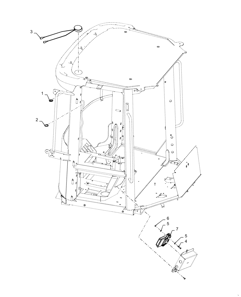 Схема запчастей Case 921F - (55.991.AD) - TELEMATICS INSTALLATION (55) - ELECTRICAL SYSTEMS