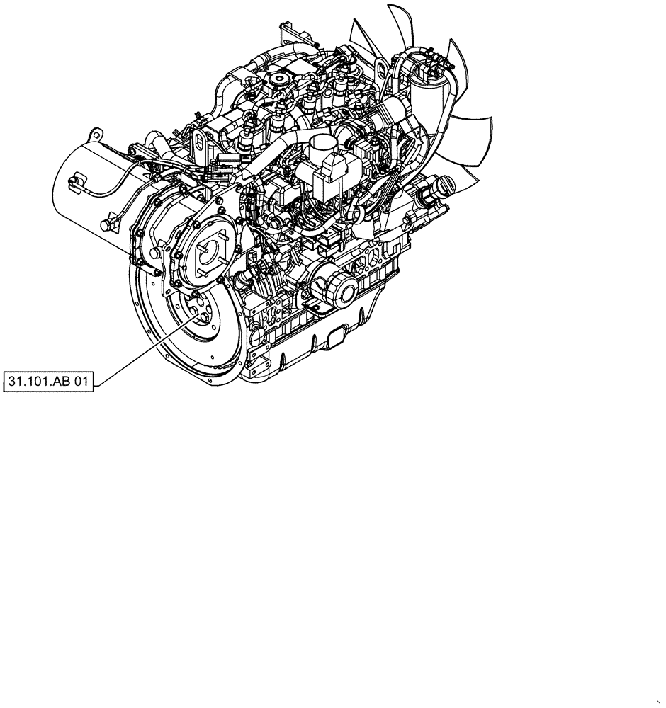 Схема запчастей Case CX55B - (00.000.31[01]) - PICTORIAL INDEX - PTO (00) - GENERAL & PICTORIAL INDEX