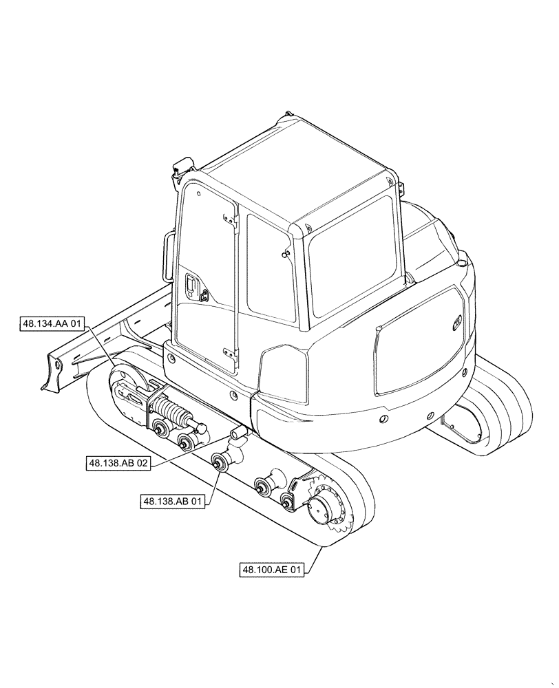 Схема запчастей Case CX55B - (48.000.00[01]) - SECTION INDEX - TRACKS & TRACK SUSPENSION
SECTION INDEX - TRACKS & TRACK SUSPENSION (48) - TRACKS & TRACK SUSPENSION