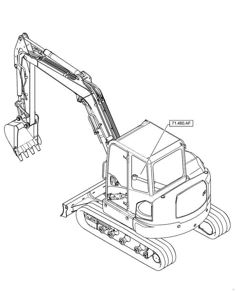 Схема запчастей Case CX55B - (71.000.00[01]) - SECTION INDEX - LUBRICATION SYSTEMS (71) - LUBRICATION SYSTEM