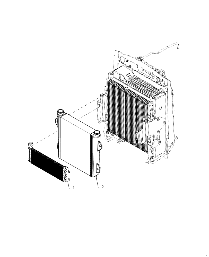 Схема запчастей Case 570NXT - (10.310.AE[01]) - AFTERCOOLER (10) - ENGINE