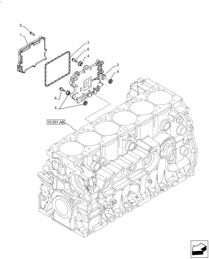 Схема запчастей Case F2CFA614A E011 - (55.015.AA) - ENGINE, ELECTRONIC CONTROL UNIT (55) - ELECTRICAL SYSTEMS