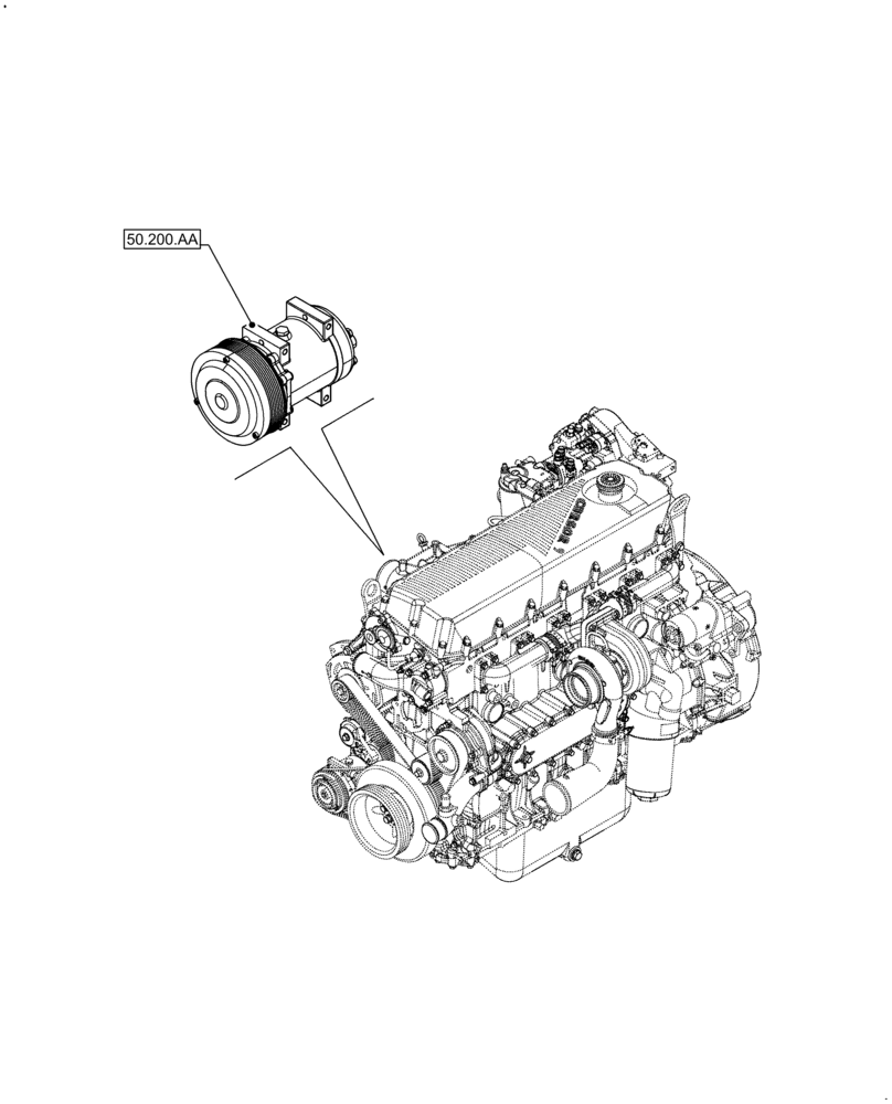 Схема запчастей Case F2CFA614A E011 - (50.000.00) - SECTION INDEX - CAB CLIMATE CONTROL (50) - CAB CLIMATE CONTROL