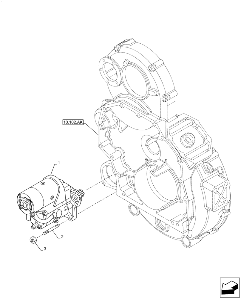Схема запчастей Case F2CFE614F B004 - (55.201.AE) - STARTER MOTOR (55) - ELECTRICAL SYSTEMS