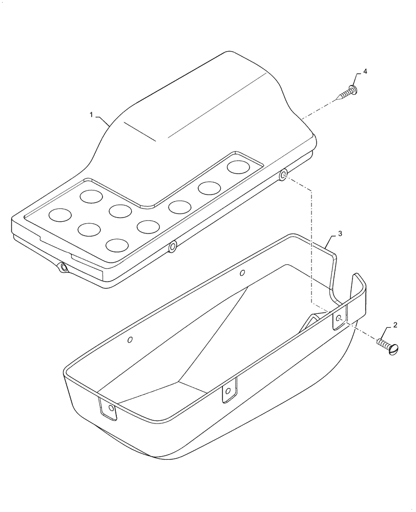 Схема запчастей Case DV209CD - (90.151.AN[02]) - LEFT SIDE CONSOLE BOX (90) - PLATFORM, CAB, BODYWORK AND DECALS