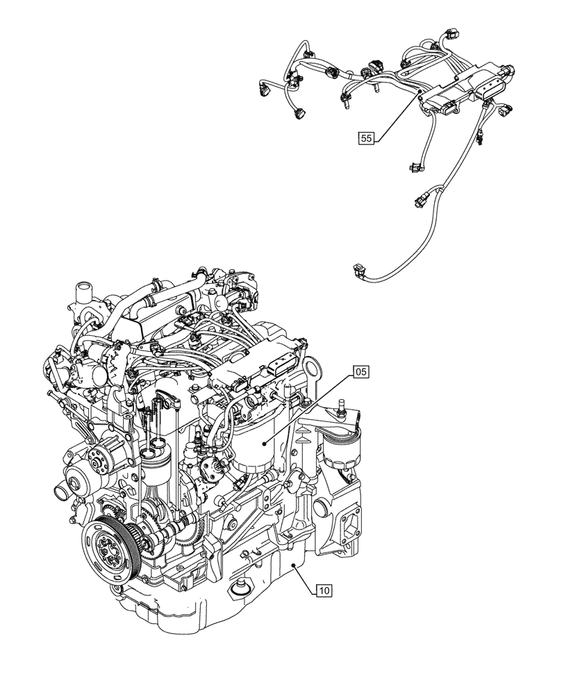 Схема запчастей Case F5HFL463A G004 - (00.000.00) - PICTORIAL INDEX - MAIN SECTIONS (00) - GENERAL & PICTORIAL INDEX