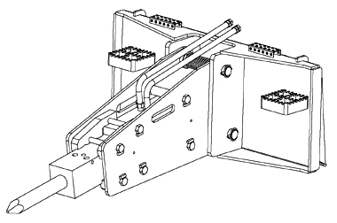Схема запчастей Case 435 - (95.044.AAE) - HYDRAULIC HAMMERS, 435 (95) - CE ATTACHMENTS
