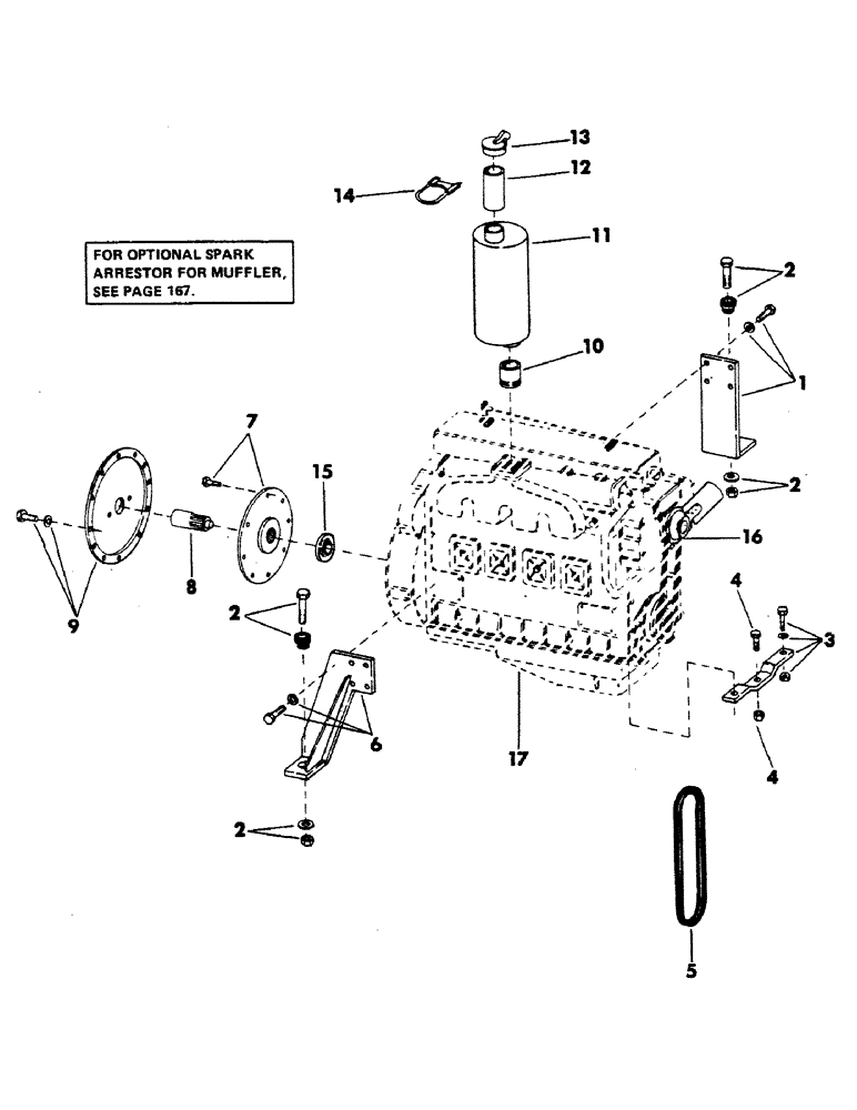 Схема запчастей Case 40YC - (025) - DETROIT DIESEL 4-71 ENGINE AND ATTACHING PARTS (01) - ENGINE