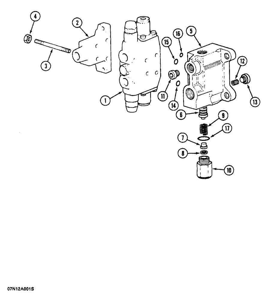 Схема запчастей Case 688 - (8-146) - CONTROL VALVE FOR OPTIONS (08) - HYDRAULICS
