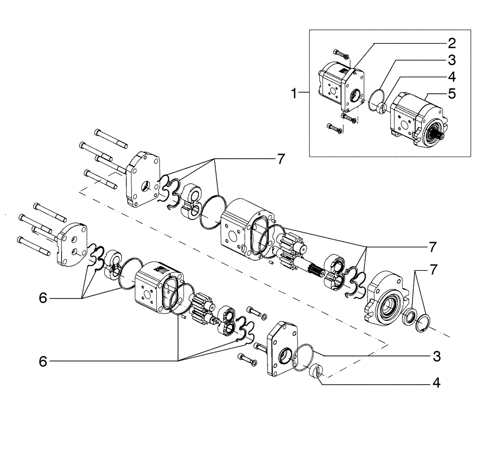 Схема запчастей Case 865B AWD - (08-83[01]) - PUMP, STEERING & BRAKES (08) - HYDRAULICS