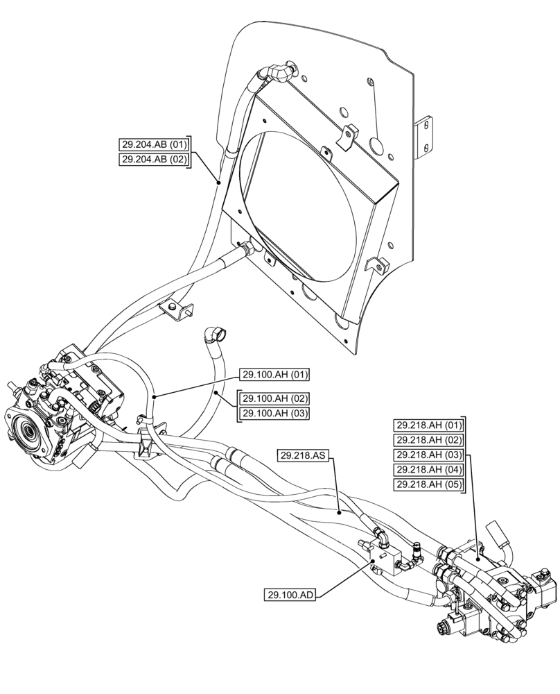 Схема запчастей Case 21F - (29.000.00) - SECTION INDEX - IDROSTATID DRIVE (29) - HYDROSTATIC DRIVE