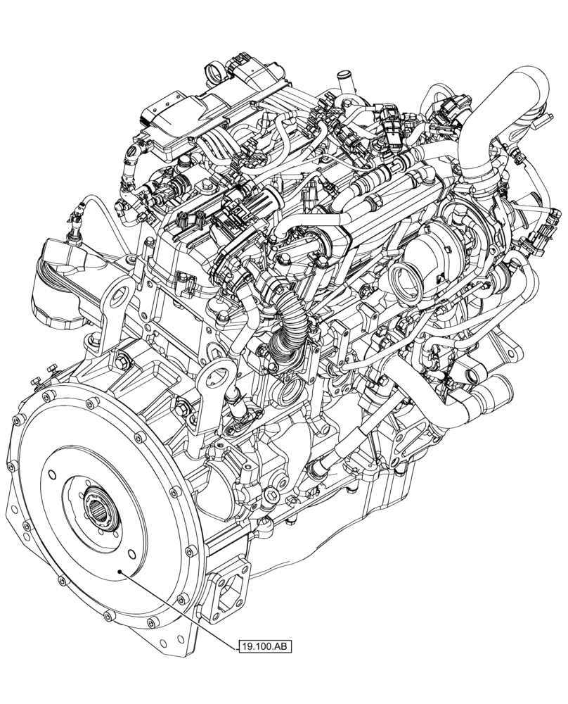 Схема запчастей Case 321F - (19.000.00) - SECTION INDEX - POWER COUPLING (19) - POWER COUPLING