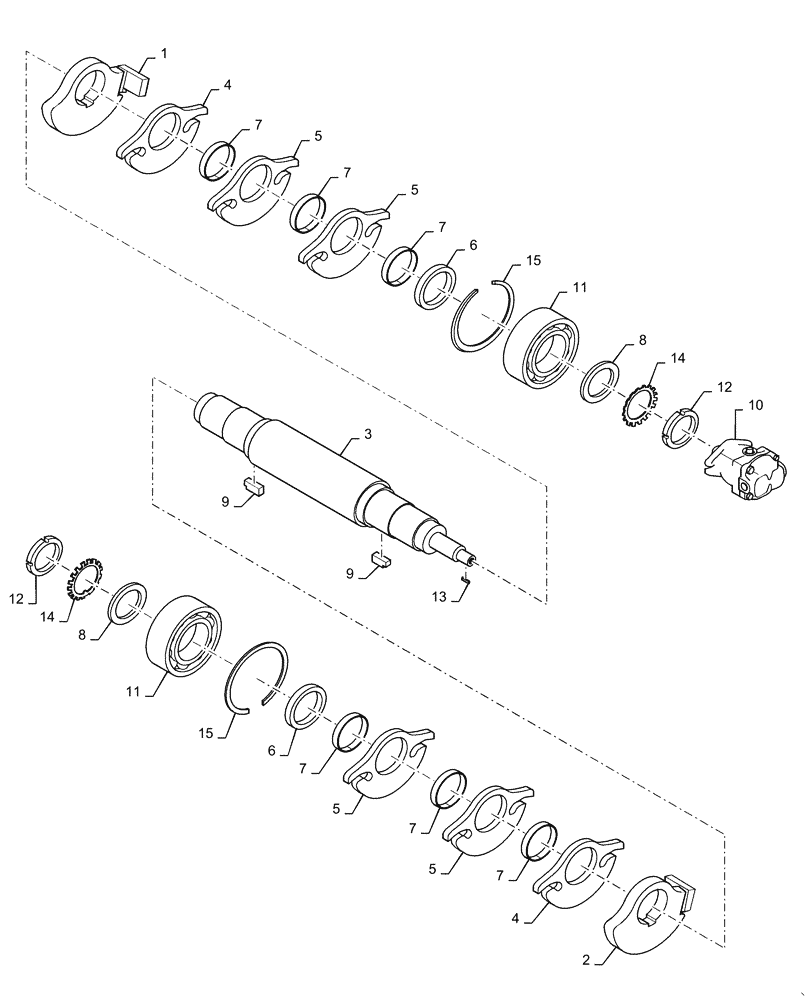 Схема запчастей Case DV209C - (35.995.AA) - HIGH FREQUENCY DRUM VIBRATION MOTOR INSTALLATION, BSN NENTR2013 (35) - HYDRAULIC SYSTEMS