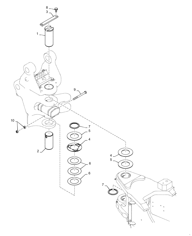Схема запчастей Case CX31B - (39.100.BD[02]) - BRACKET INSTALL, SWING - BTW PW16-80001 - PW16-80063 (39) - FRAMES AND BALLASTING