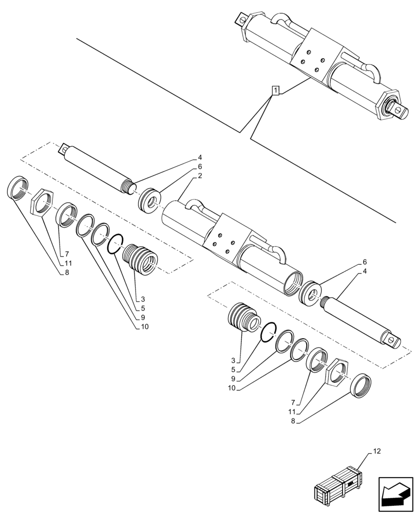 Схема запчастей Case 21F - (35.734.AA[04]) - VAR - 734517 - HYDRAULIC QUICK COUPLER, CYLINDER, COMPONENTS - END DATE 31 JANUARY 2016 (35) - HYDRAULIC SYSTEMS
