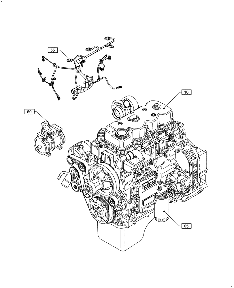 Схема запчастей Case F4HFE413H B004 - (00.000.00) - PICTORIAL INDEX - MAIN SECTIONS (00) - GENERAL & PICTORIAL INDEX