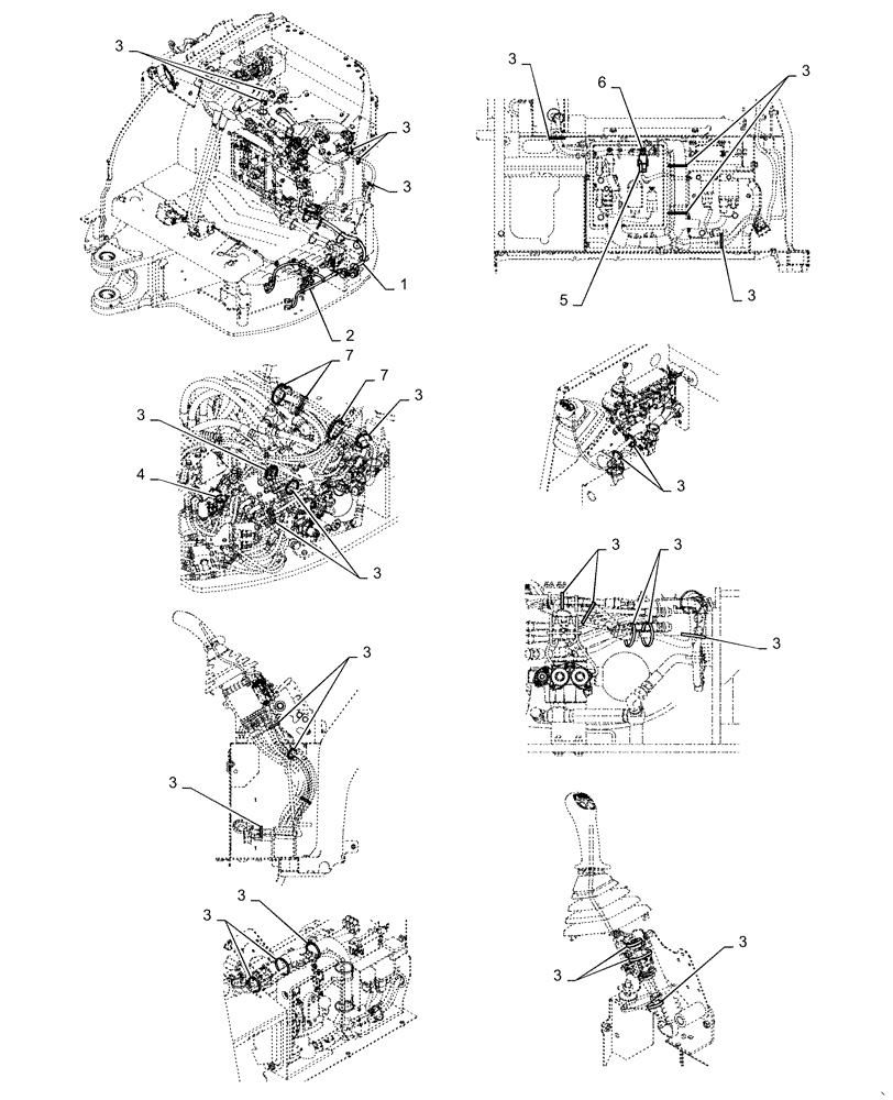 Схема запчастей Case CX31B - (55.100.DP[05]) - HARNESS, ASSY (55) - ELECTRICAL SYSTEMS