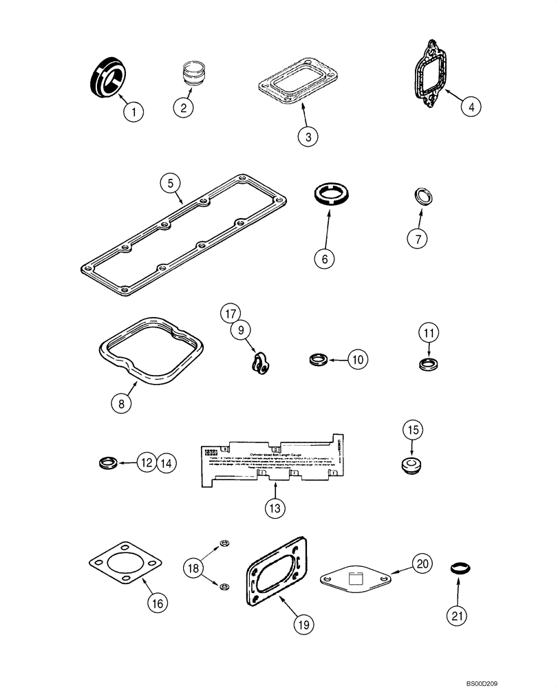 Схема запчастей Case 1845C - (02-42) - GASKET KIT - VALVE GRIND, 4-390 EMISSIONS CERTIFIED ENGINE, ASN JAF0250483 (INJECTION PUMP J935677) (02) - ENGINE