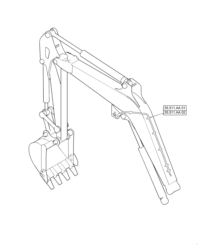 Схема запчастей Case CX36B - (55.000.00[02]) - SECTION INDEX - ELECTRICAL SYSTEMS (55) - ELECTRICAL SYSTEMS
