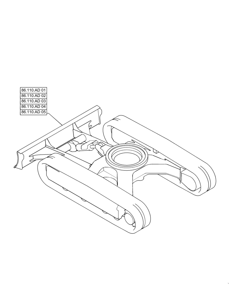 Схема запчастей Case CX36B - (86.000.00) - SECTION INDEX - DOZER (86) - DOZER