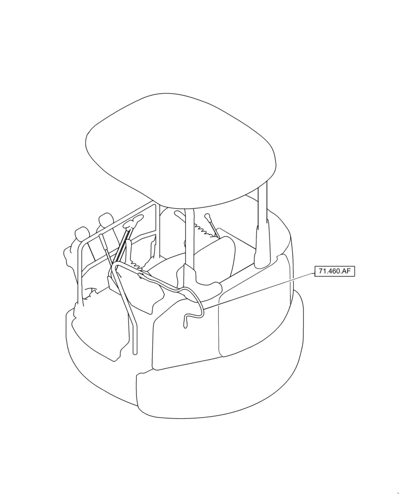 Схема запчастей Case CX36B - (71.000.00) - SECTION INDEX - LUBRICATION SYSTEM (71) - LUBRICATION SYSTEM