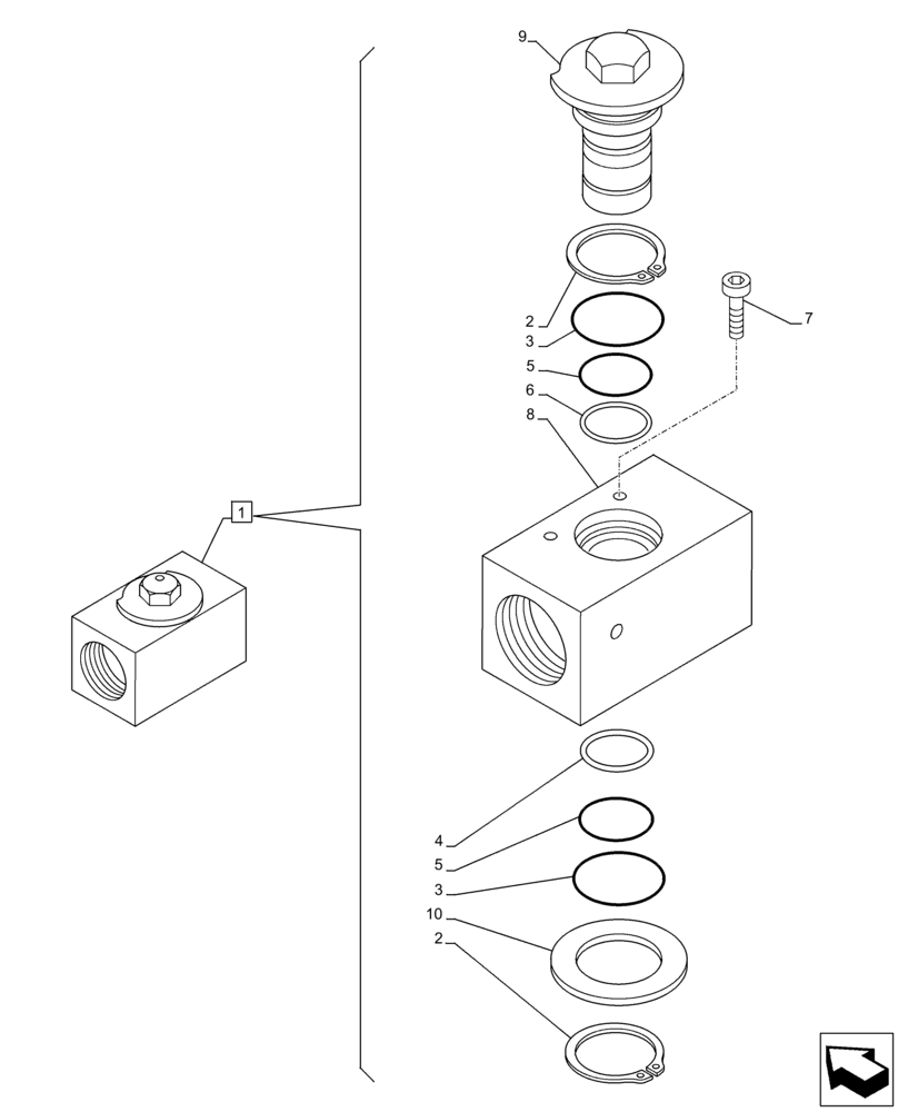 Схема запчастей Case CX250D LC - (35.360.AL[01]) - VAR - 461561, 461563, 461865, 461869, 461871, 461872 - ARM, STOP, VALVE, HAMMER CIRCUIT, SHEARS, HIGH FLOW (35) - HYDRAULIC SYSTEMS