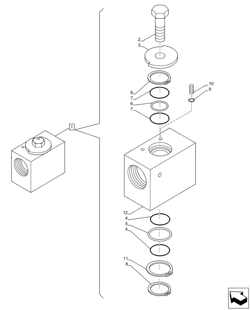 Схема запчастей Case CX250D LC - (35.360.AL[02]) - VAR - 461863 - ARM, STOP, VALVE, CLAMSHELL BUCKET, ROTATION, W/ ELECTRICAL PROPORTIONAL CONTROL (35) - HYDRAULIC SYSTEMS