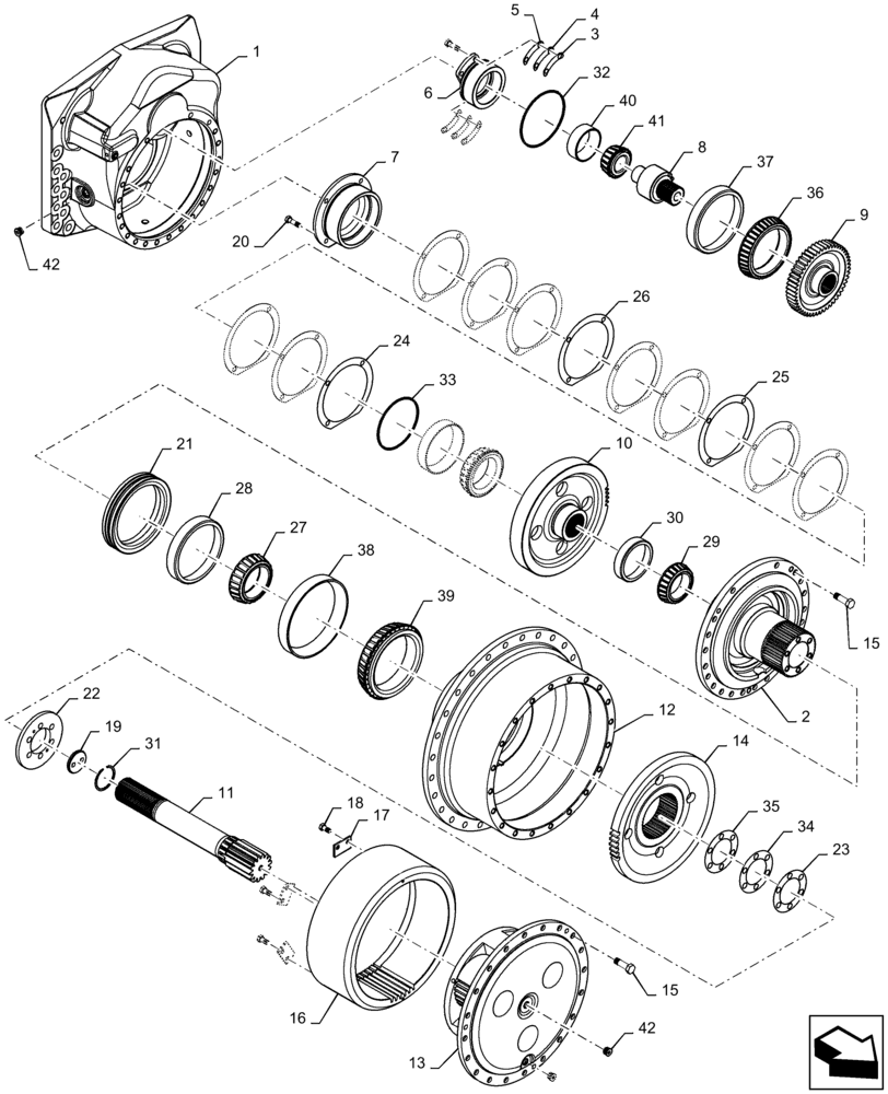 Схема запчастей Case 1150M WT/LGP - (48.130.AJ[02]) - FINAL DRIVE, WIDE TRACK (48) - TRACKS & TRACK SUSPENSION