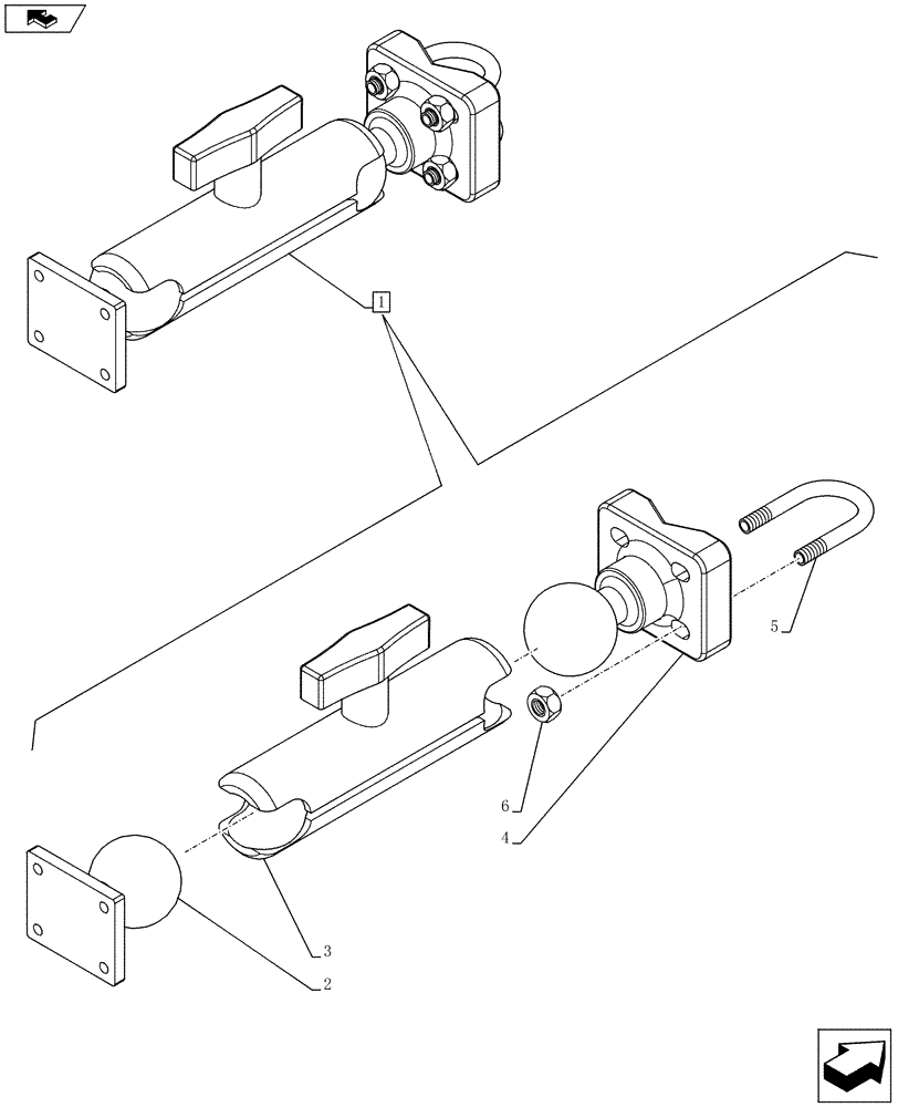Схема запчастей Case 721F - (90.151.AT[01]) - MONITOR ARM ASSEMBLY INSTALLATION (90) - PLATFORM, CAB, BODYWORK AND DECALS